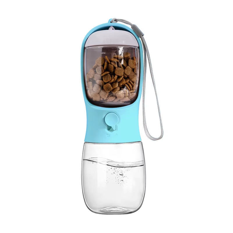Petop 3-In-1 Portable Pet Water Bottle Food Container Activated Carbon Filter Leakproof Waterproof Plastic Solid Food Grade BPA