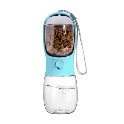 Petop 3-In-1 Portable Pet Water Bottle Food Container Activated Carbon Filter Leakproof Waterproof Plastic Solid Food Grade BPA